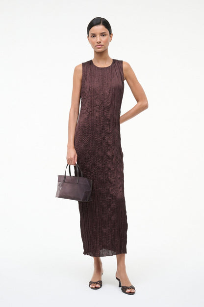 STAUD Handbags Christos Mini Mesh Tote Espresso