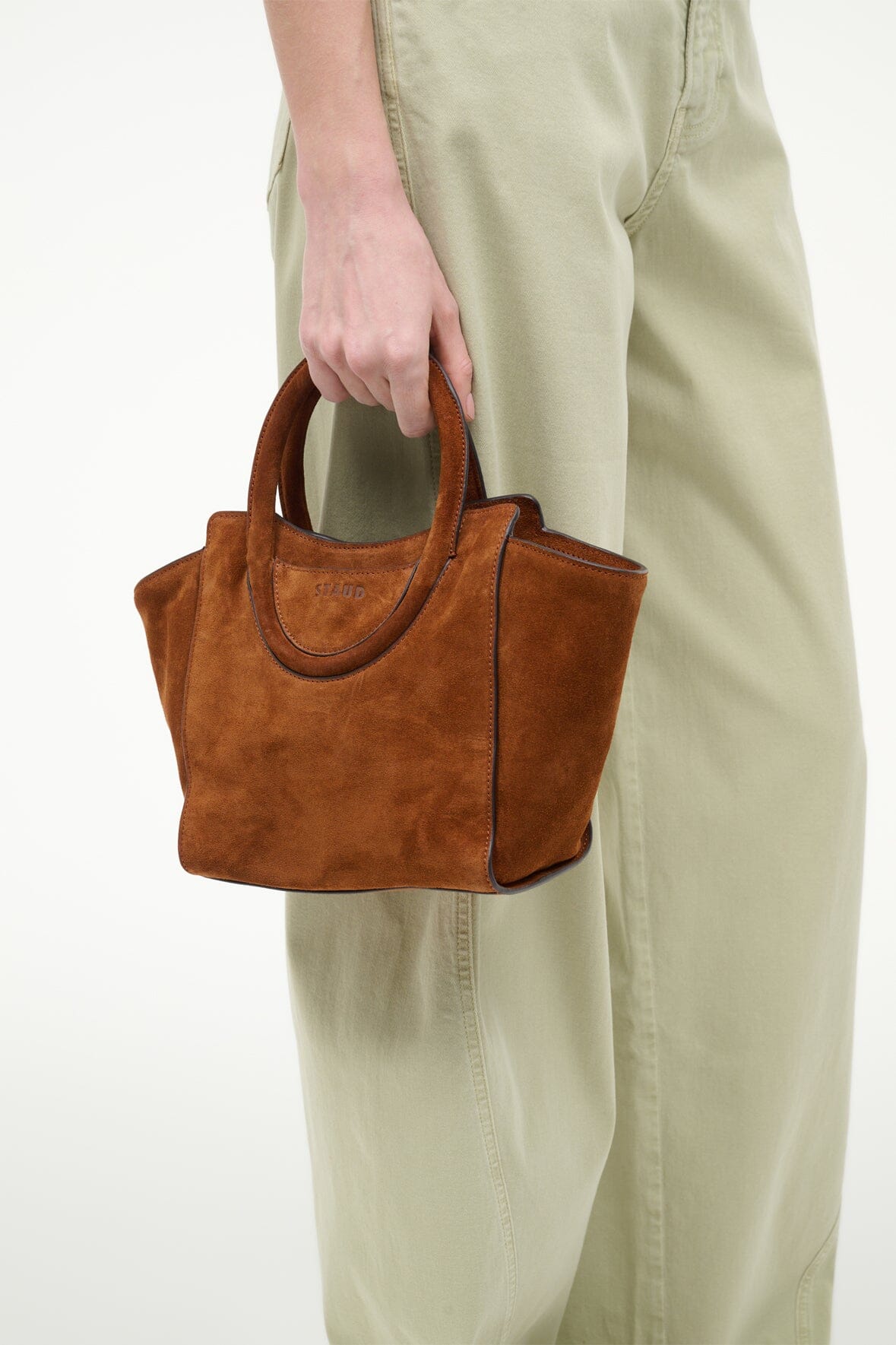 STAUD Handbags Maude Mini Tote Tabac