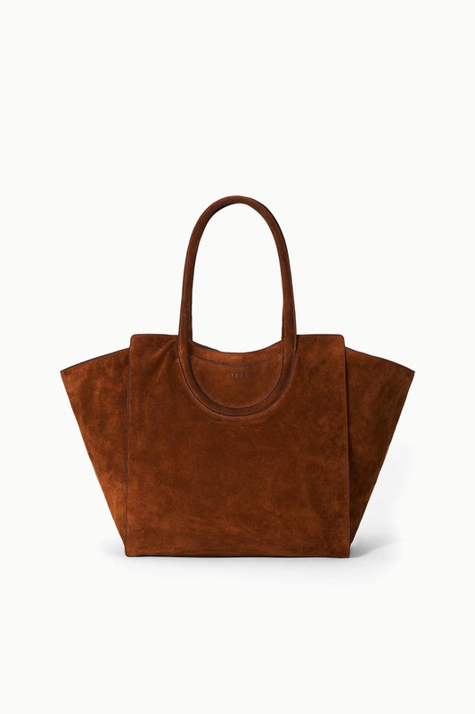STAUD Handbags Maude Tote Bag Tabac Suede