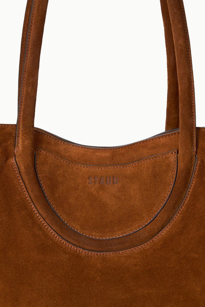 STAUD Handbags Maude Tote Bag Tabac Suede