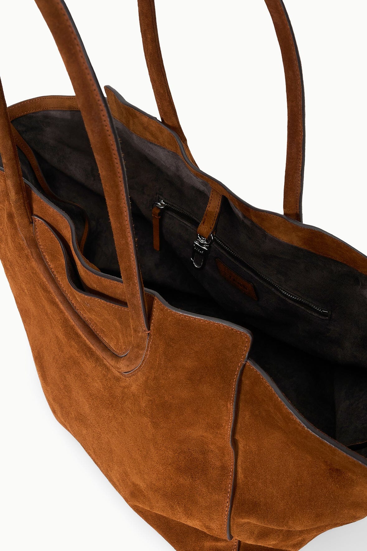 STAUD Handbags Maude Tote Bag Tabac Suede