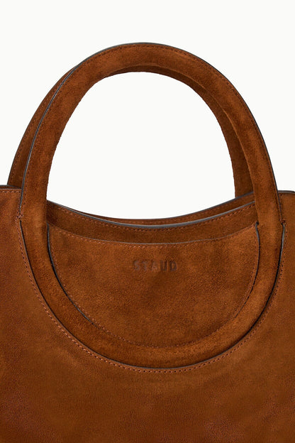 STAUD Handbags Maude Satchel Tabac Suede
