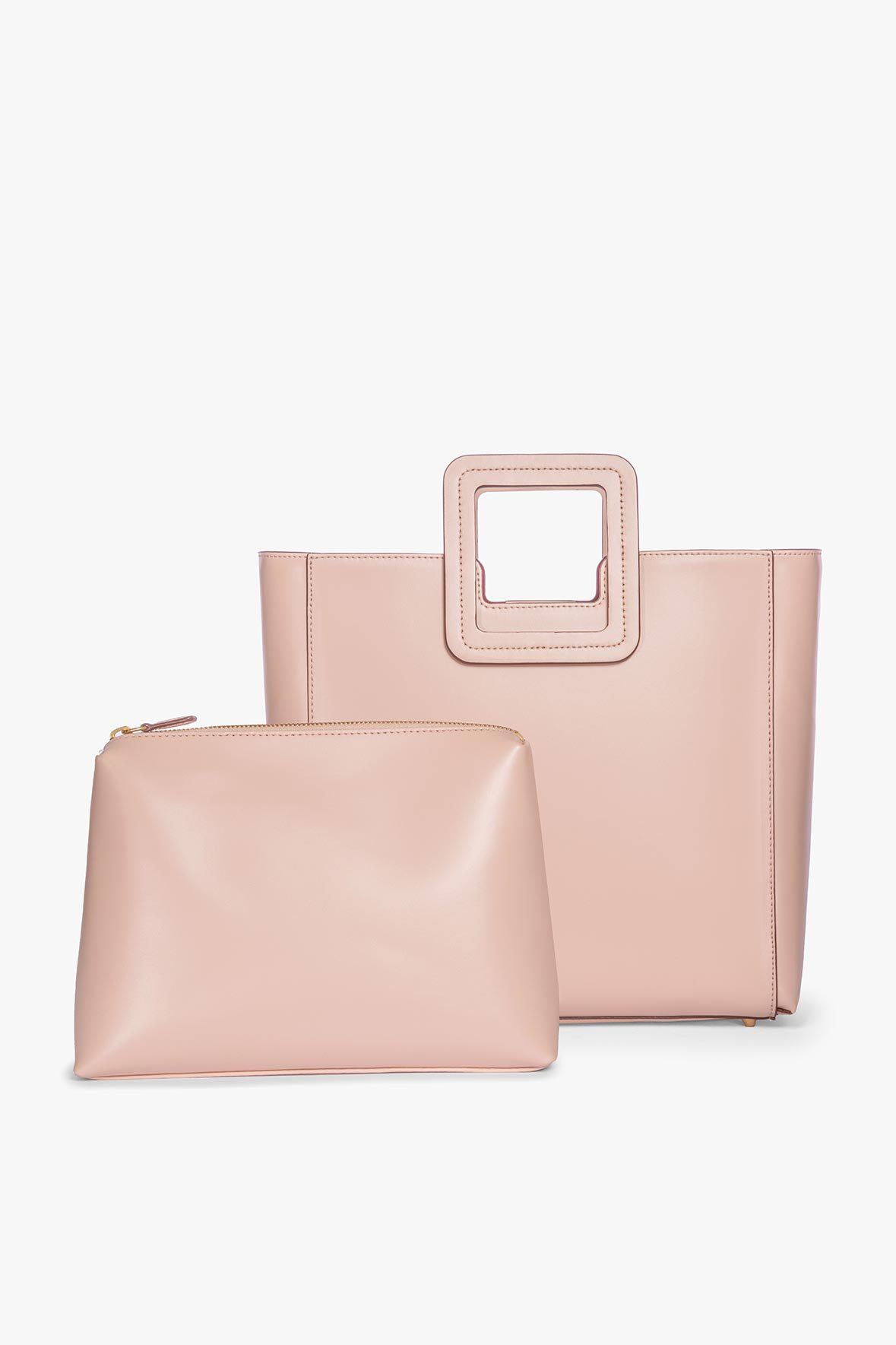 STAUD Handbags Shirley Leather Bag - Blush