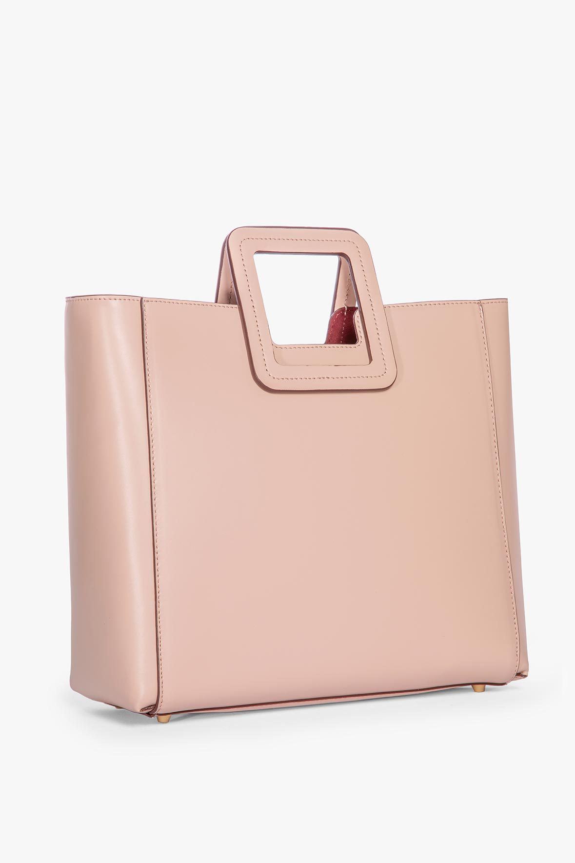 STAUD Handbags Shirley Leather Bag - Blush