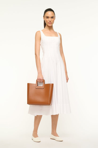 STAUD Handbags Shirley Leather Bag - Saddle