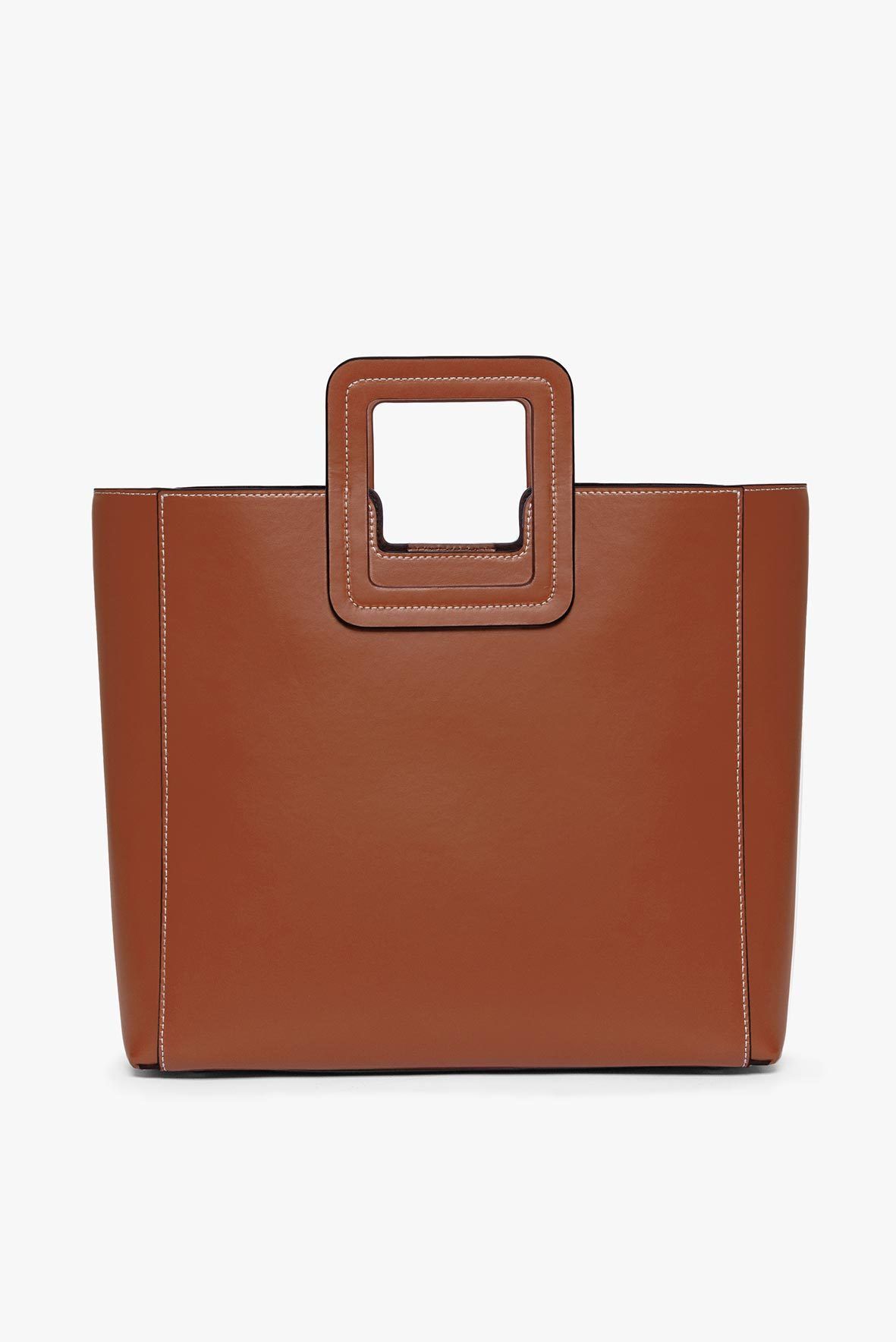STAUD Handbags Shirley Leather Bag - Saddle