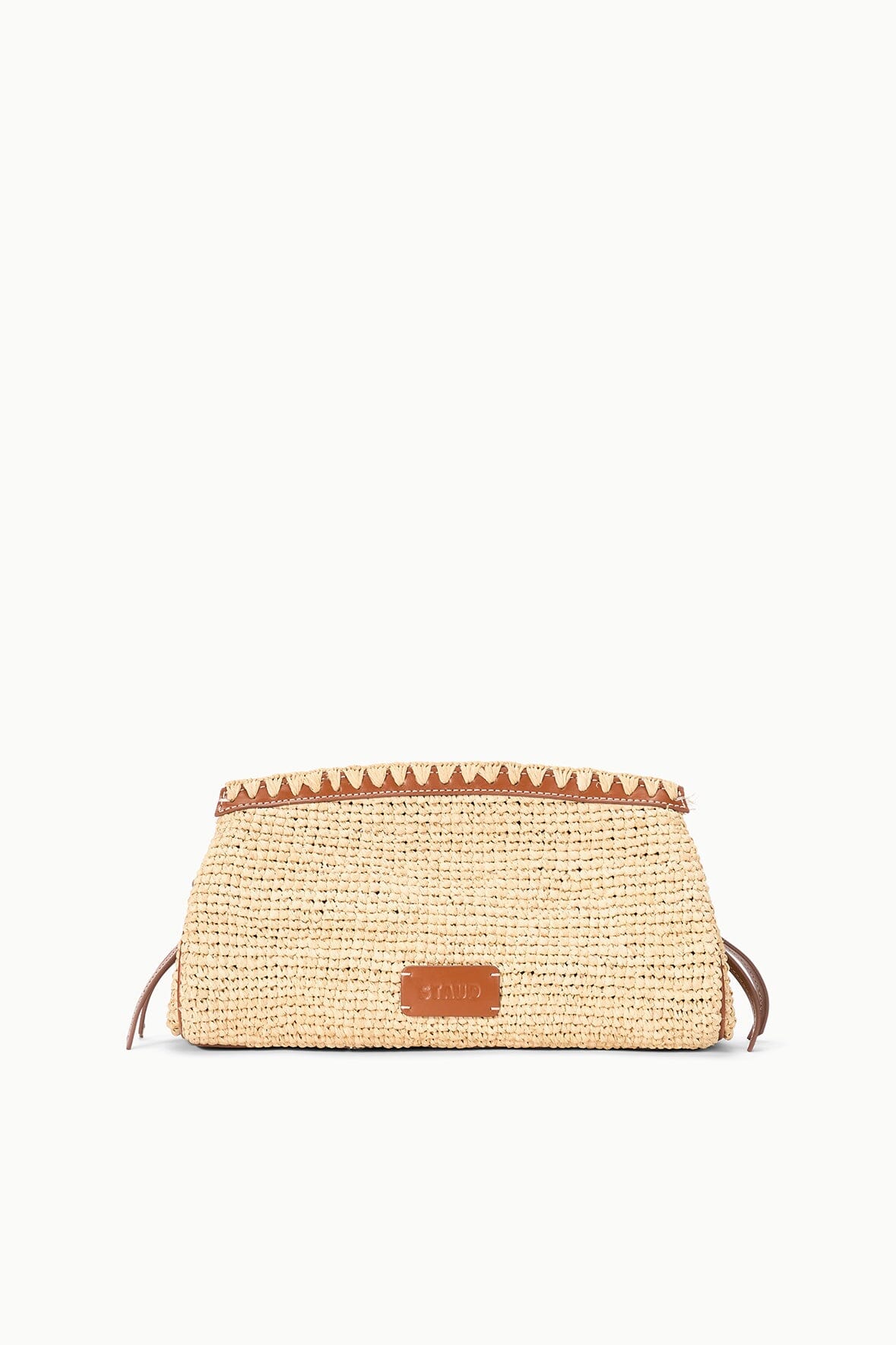 STAUD Handbags Maude Convertible Clutch Natural Tan