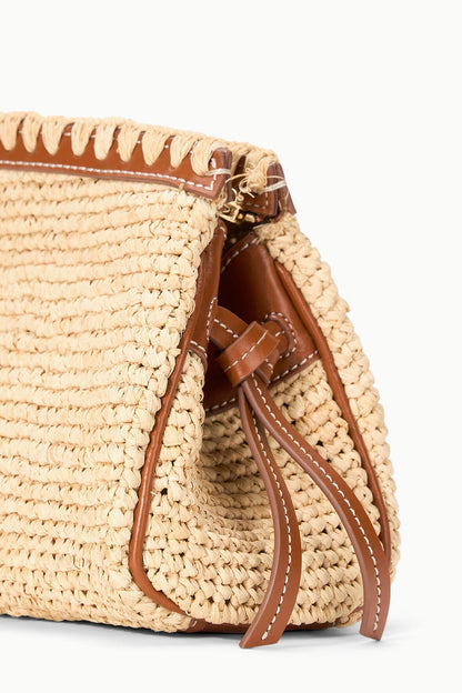 STAUD Handbags Maude Convertible Clutch Natural Tan