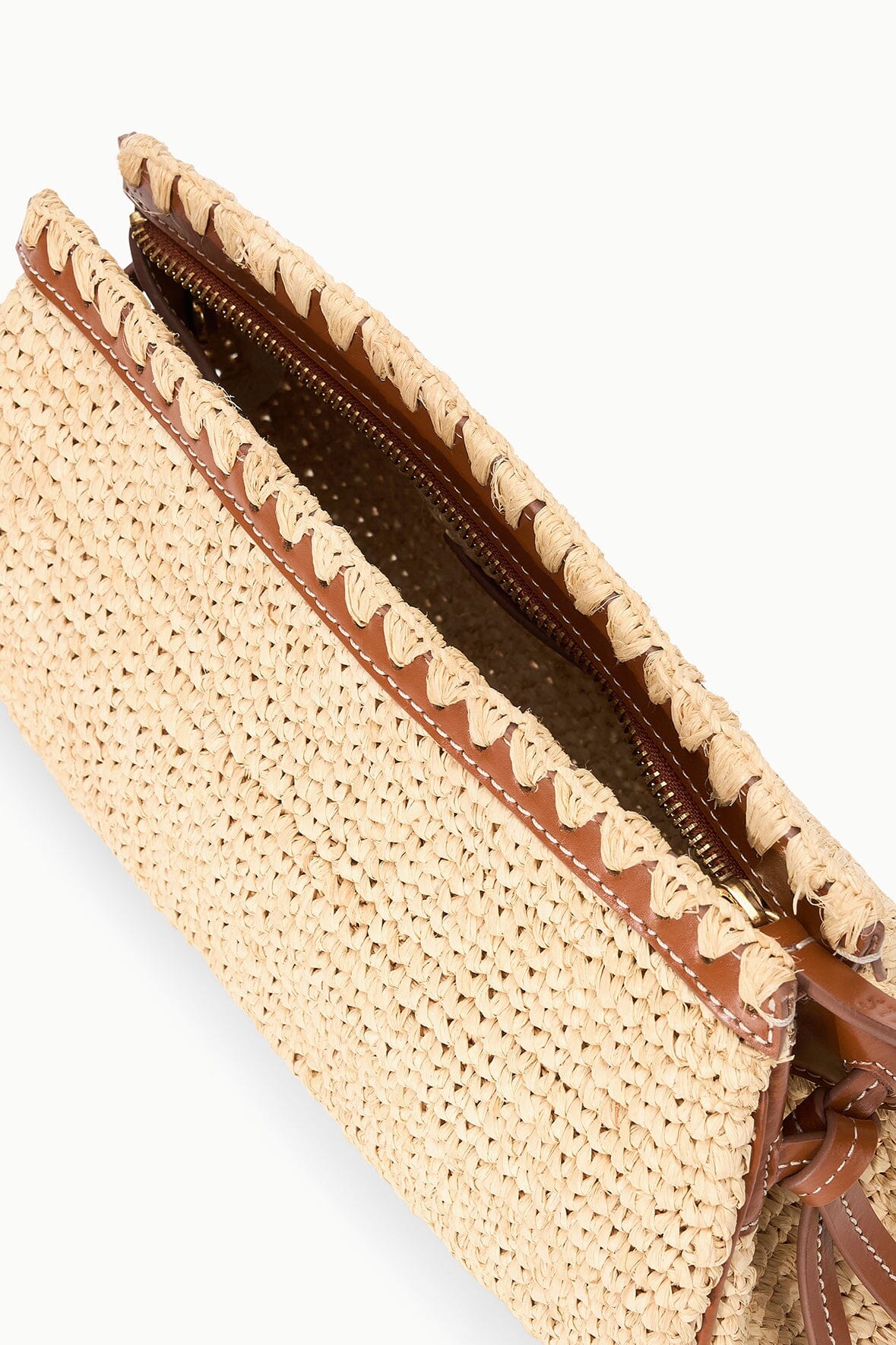 STAUD Handbags Maude Convertible Clutch Natural Tan