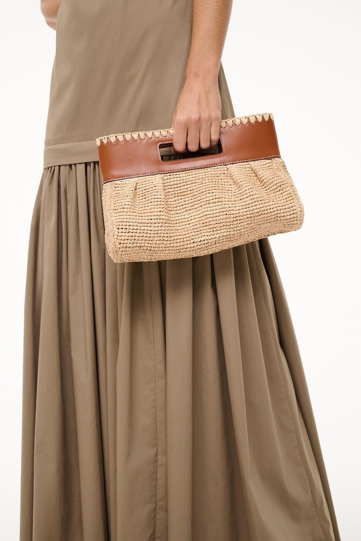 STAUD Handbags Lena Clutch Natural/Tan