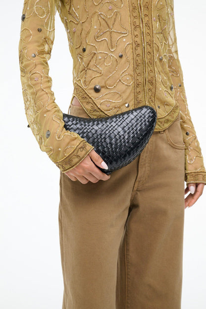 STAUD Handbags|Sale Crescent Clutch Black