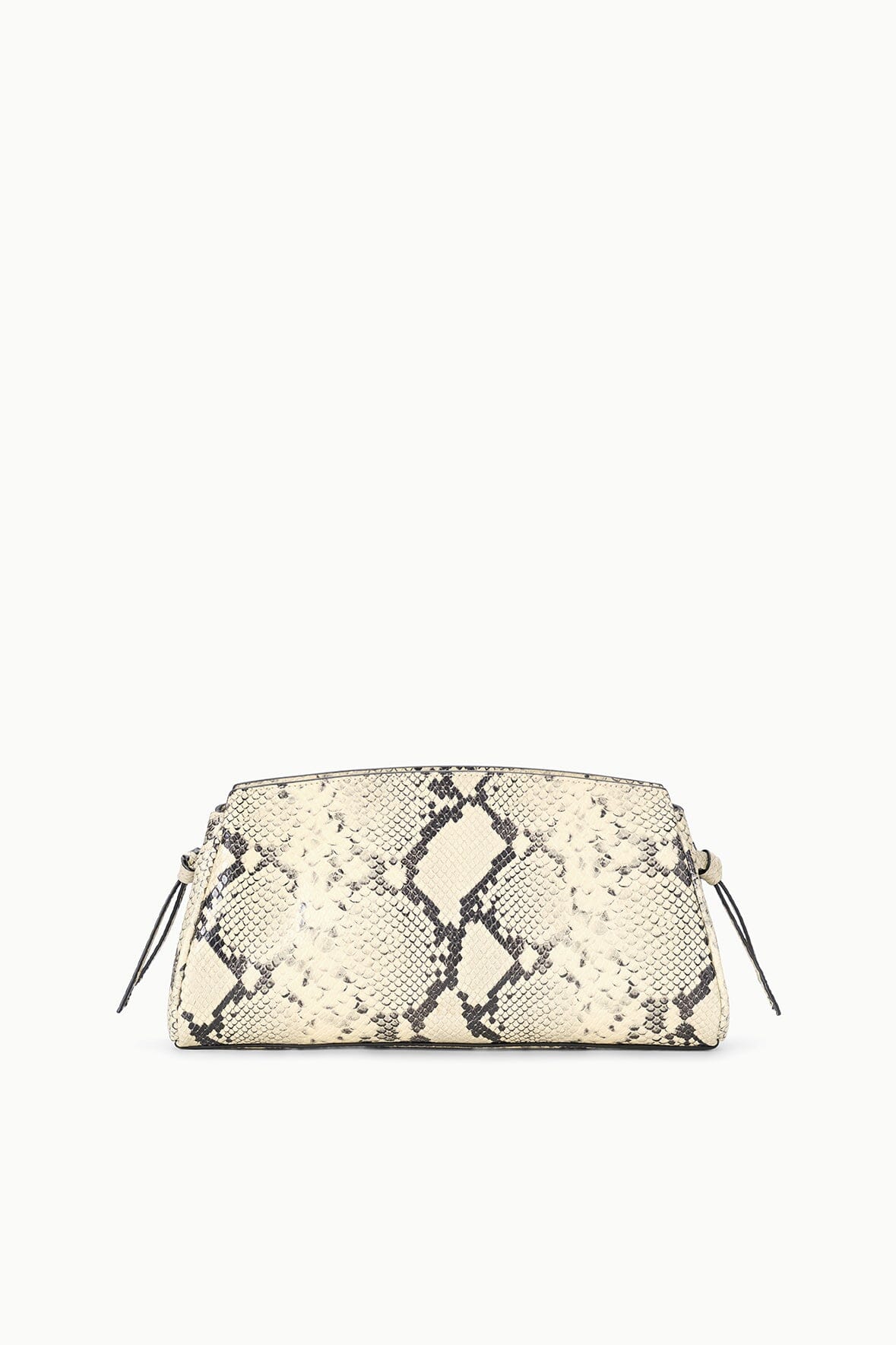 STAUD Handbags Maude Convertible Clutch White Snake