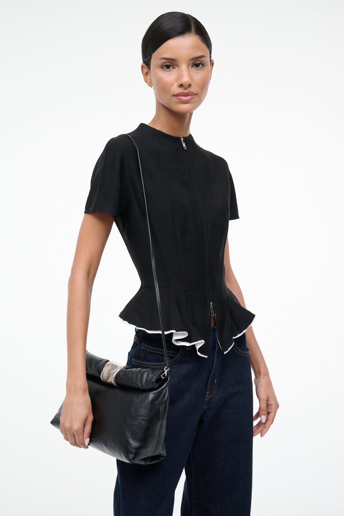 STAUD Handbags Cuff Clutch Black