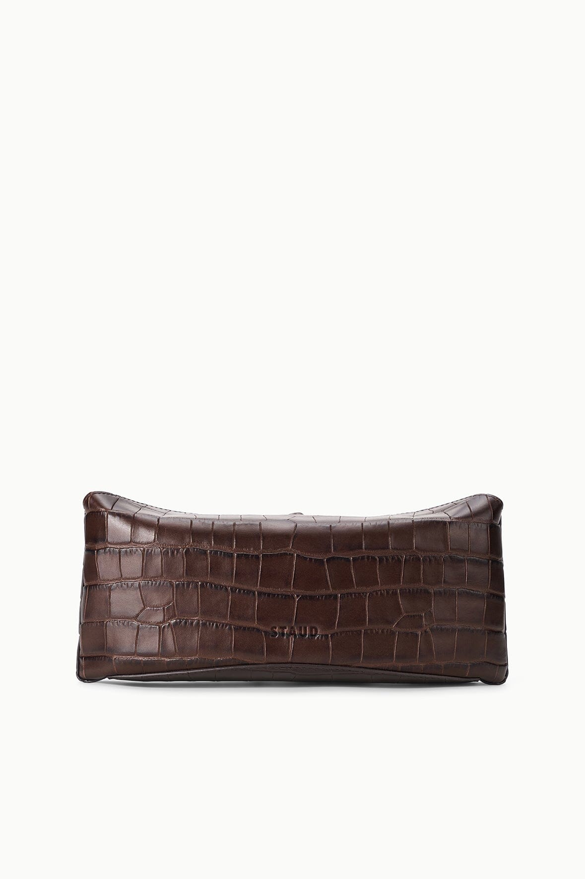 STAUD Handbags Eve Clutch Espresso Croco