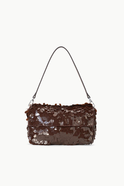 STAUD Handbags Timmy Shoulder Bag Cacao Sequins