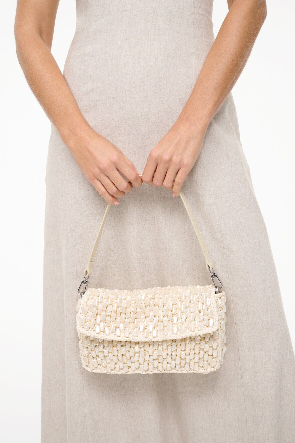 STAUD Handbags|Dresses Timmy Convertible Shoulder Bag Cream