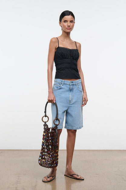 STAUD Handbags Del Mar Bucket Bag Sea Glass Multi