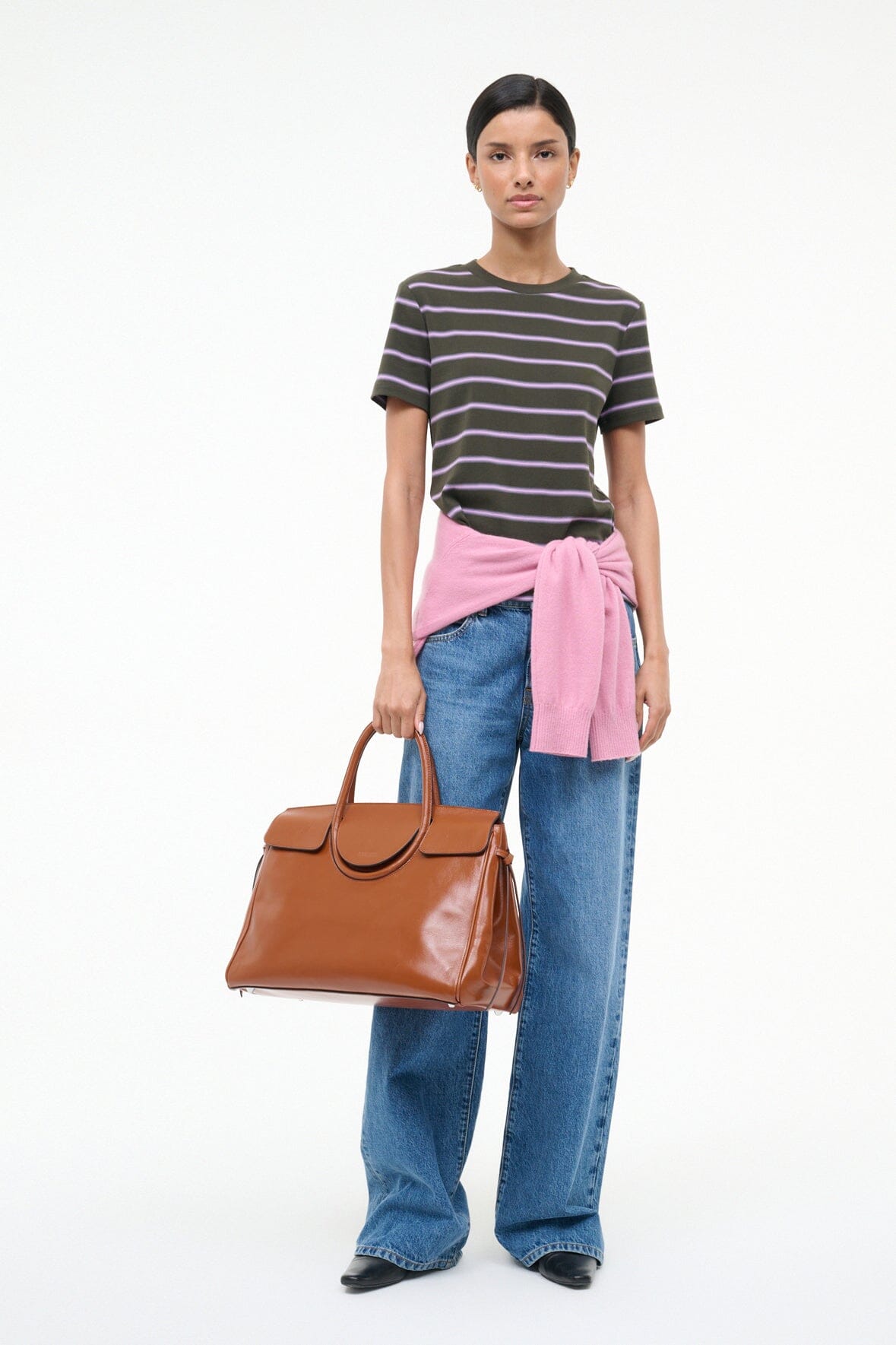 STAUD Handbags Maude Carryall Tabac