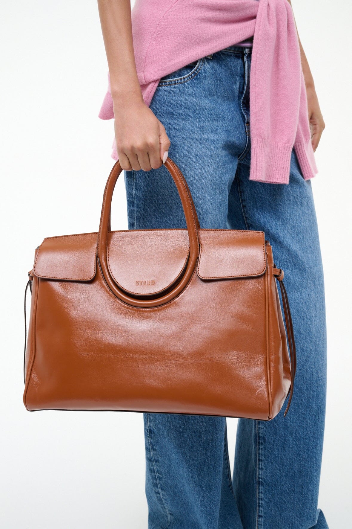 STAUD Handbags Maude Carryall Tabac