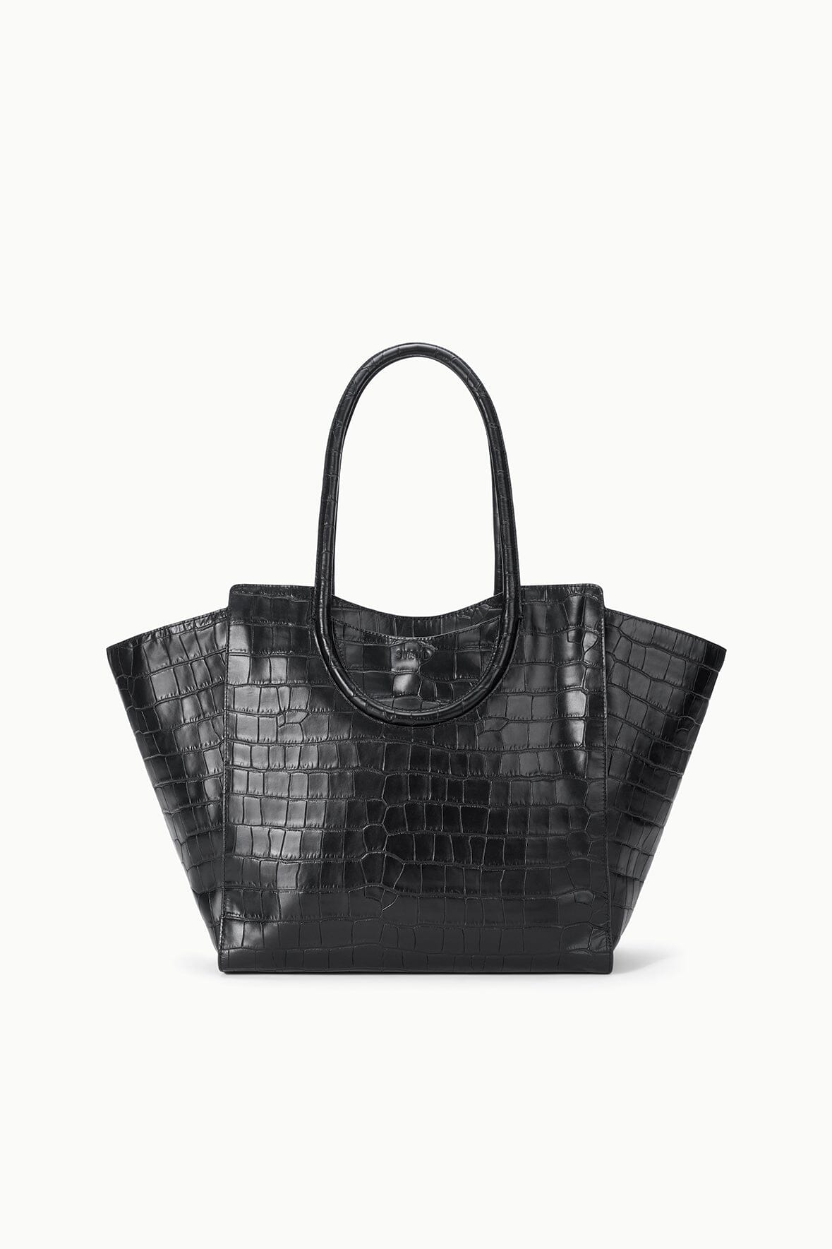 STAUD Handbags Maude Tote Bag Black Croco
