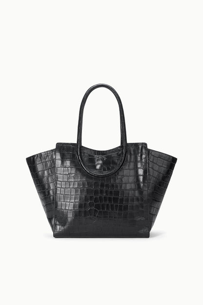 STAUD Handbags Maude Tote Bag Black Croco