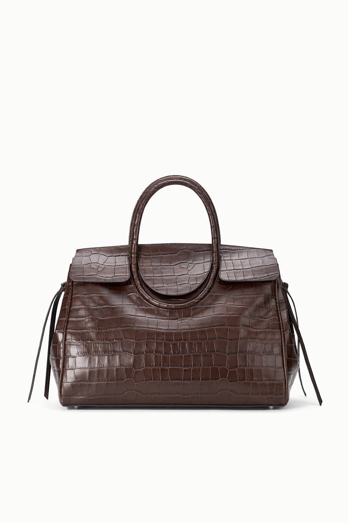 STAUD Handbags Maude Carryall Espresso Croco
