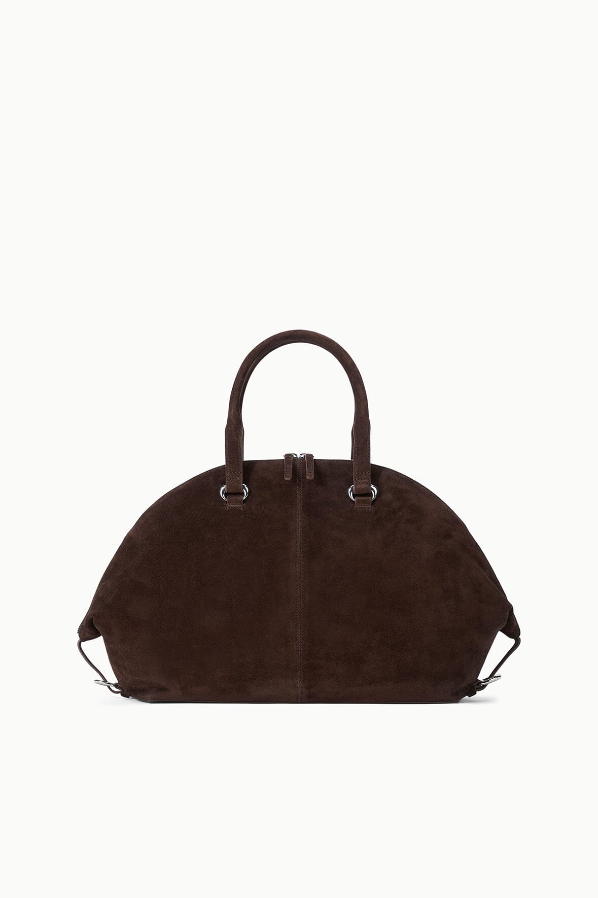 STAUD Handbags Hester Satchel Espresso Suede
