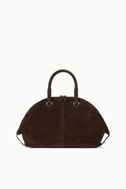 STAUD Handbags Hester Satchel Espresso Suede
