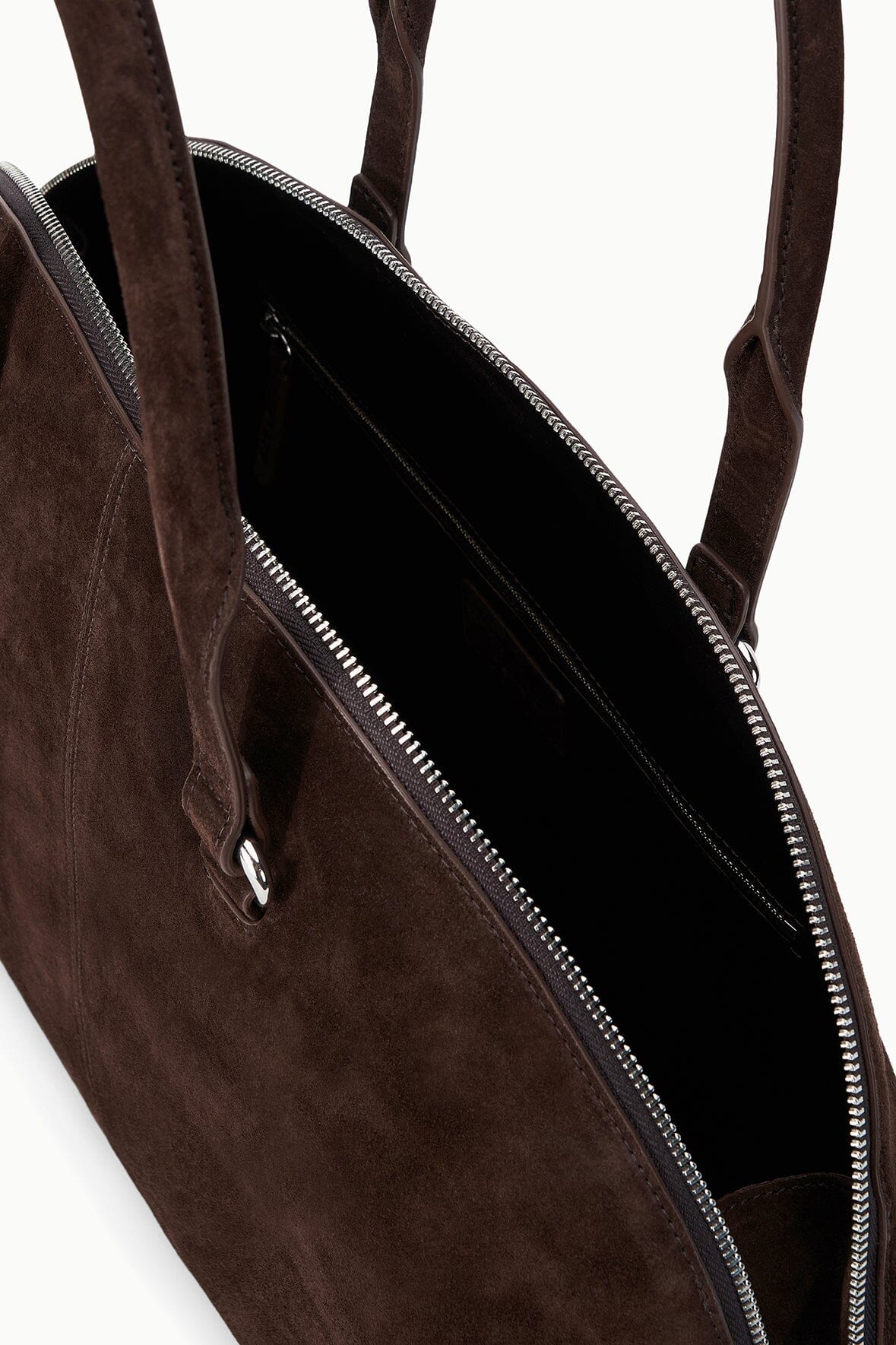 STAUD Handbags Hester Satchel Espresso Suede