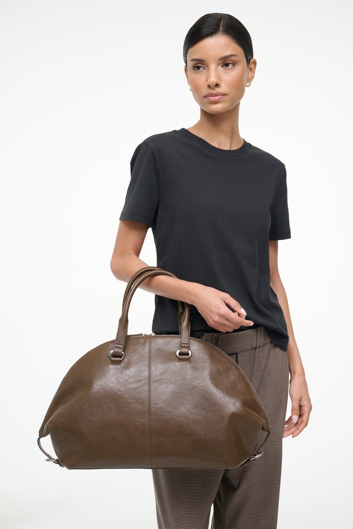 STAUD Handbags Hester Satchel Truffle