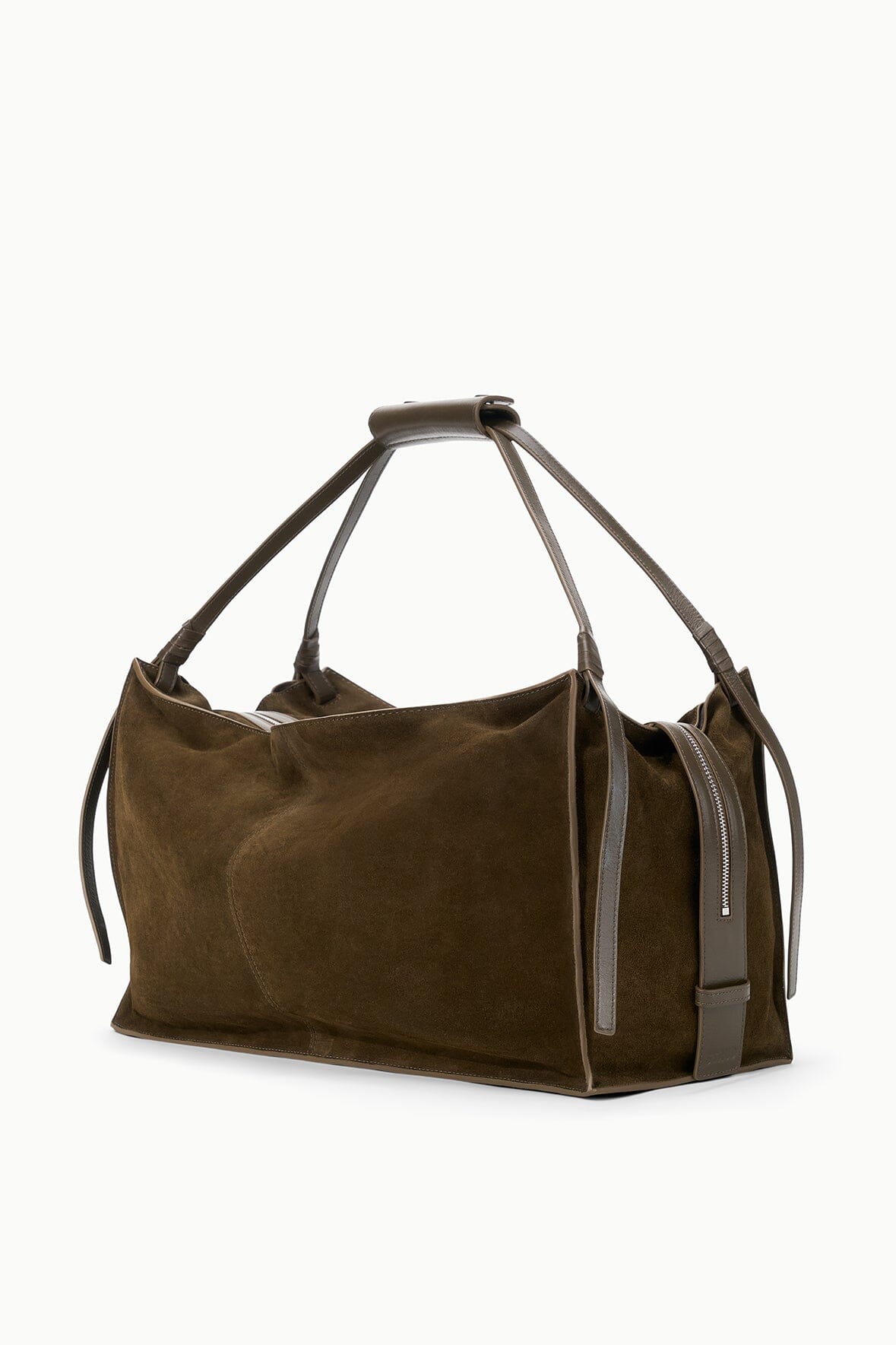 STAUD Handbags Large Harold Bag Truffle Suede