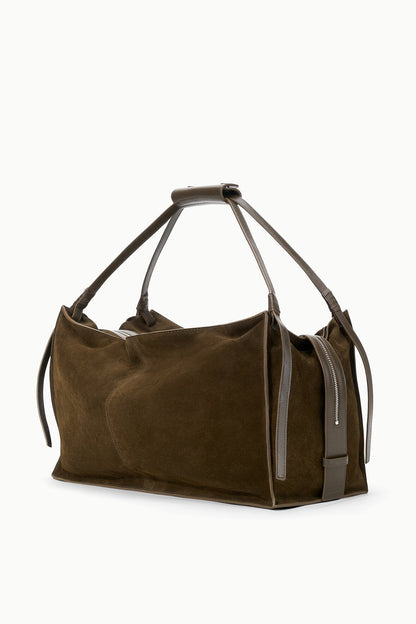 STAUD Handbags Large Harold Bag Truffle Suede