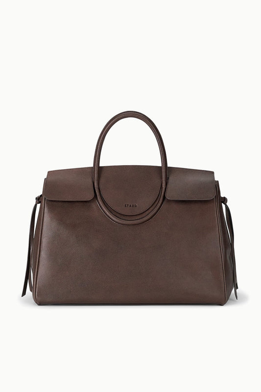 STAUD Handbags Large Maude Carryall Espresso