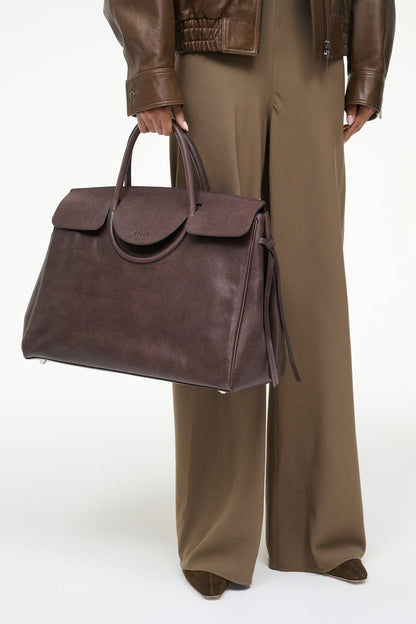 STAUD Handbags Large Maude Carryall Espresso