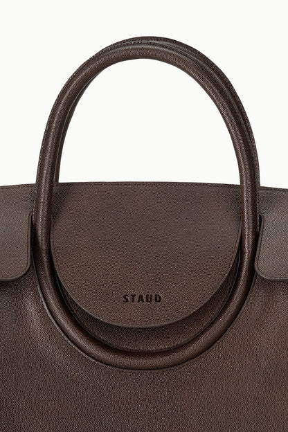 STAUD Handbags Large Maude Carryall Espresso