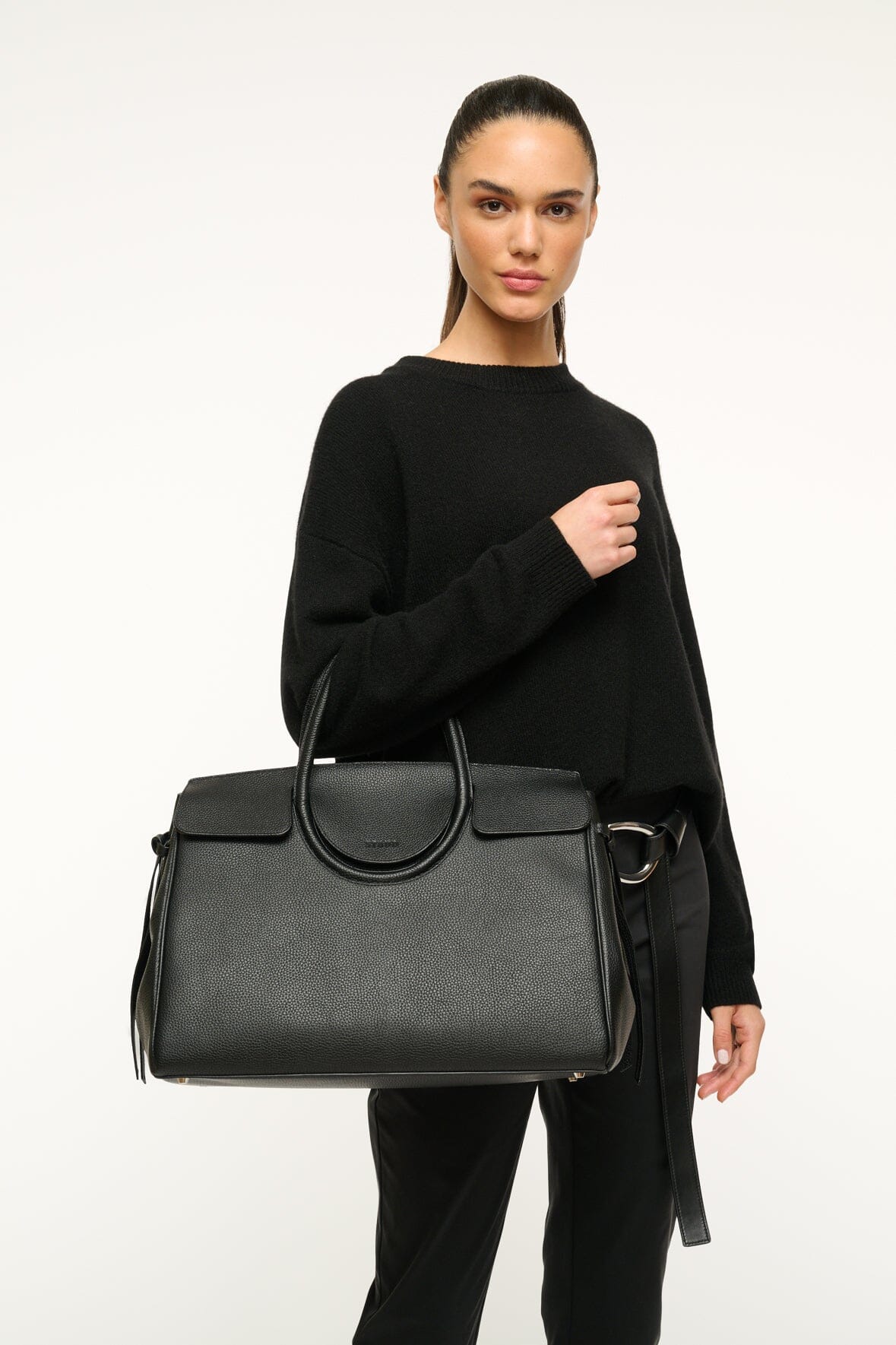 STAUD Handbags Maude Carryall Black