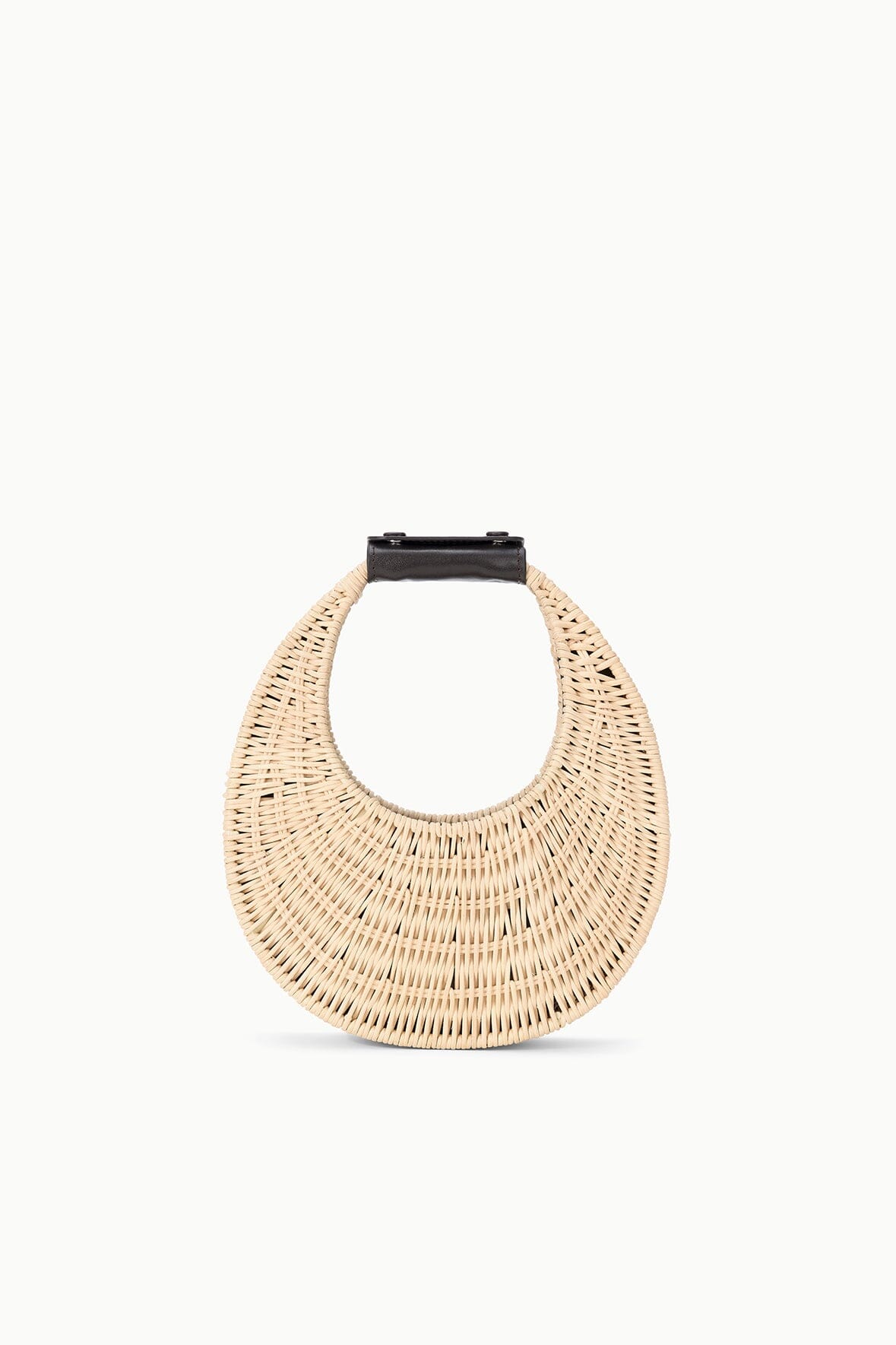 STAUD Handbags Good Night Moon Wicker Bag Natural