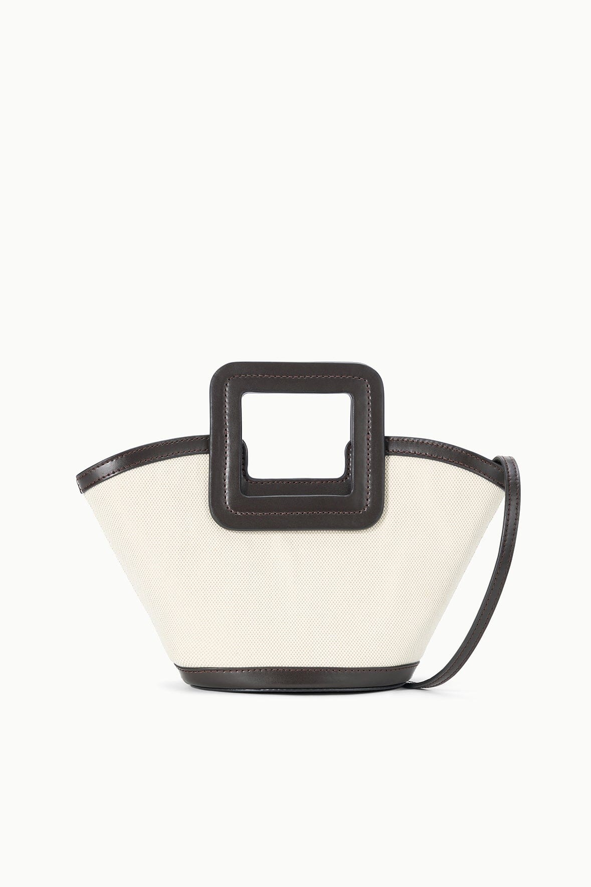 STAUD Handbags Shirley Mini Bucket Natural Espresso