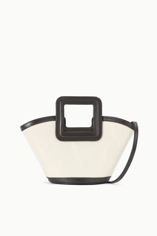 STAUD Handbags Shirley Mini Bucket Natural Espresso