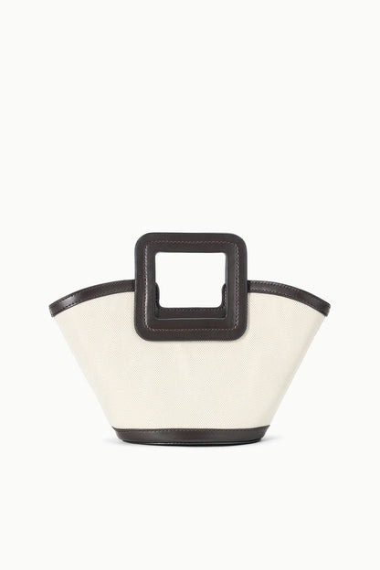 STAUD Handbags Shirley Mini Bucket Natural Espresso
