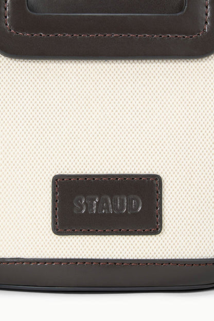STAUD Handbags Shirley Mini Bucket Natural Espresso