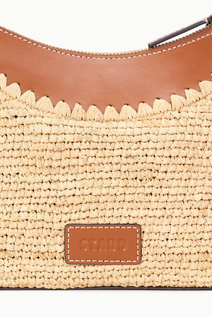 STAUD Handbags Rowey Raffia Bag Natural Tan