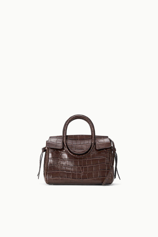 STAUD Handbags Maude Mini Carryall Espresso Croco