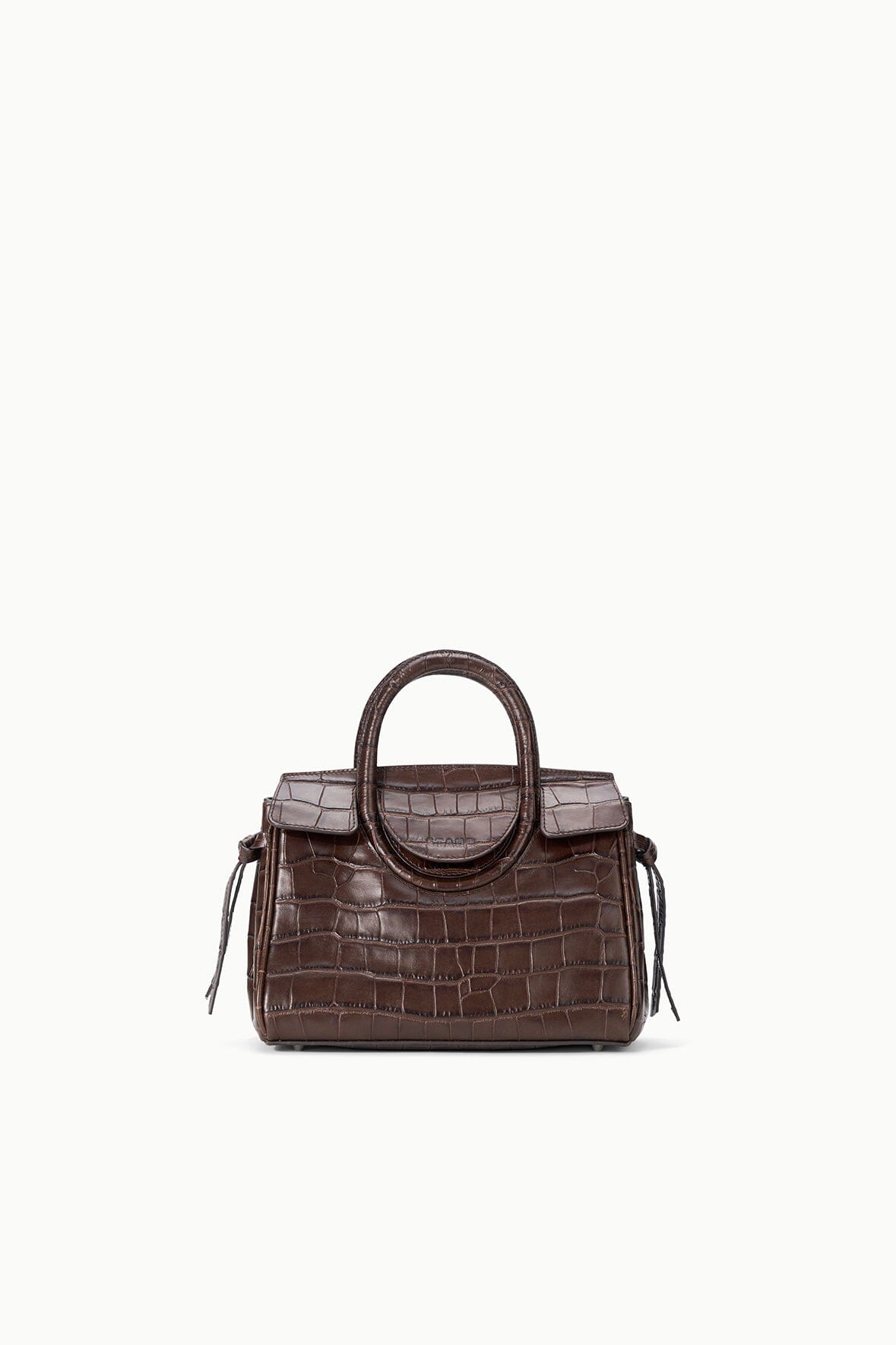 STAUD Handbags Maude Mini Carryall Espresso Croco