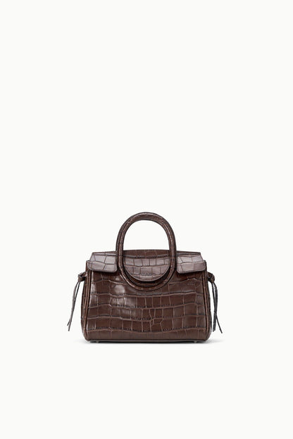 STAUD Handbags Maude Mini Carryall Espresso Croco
