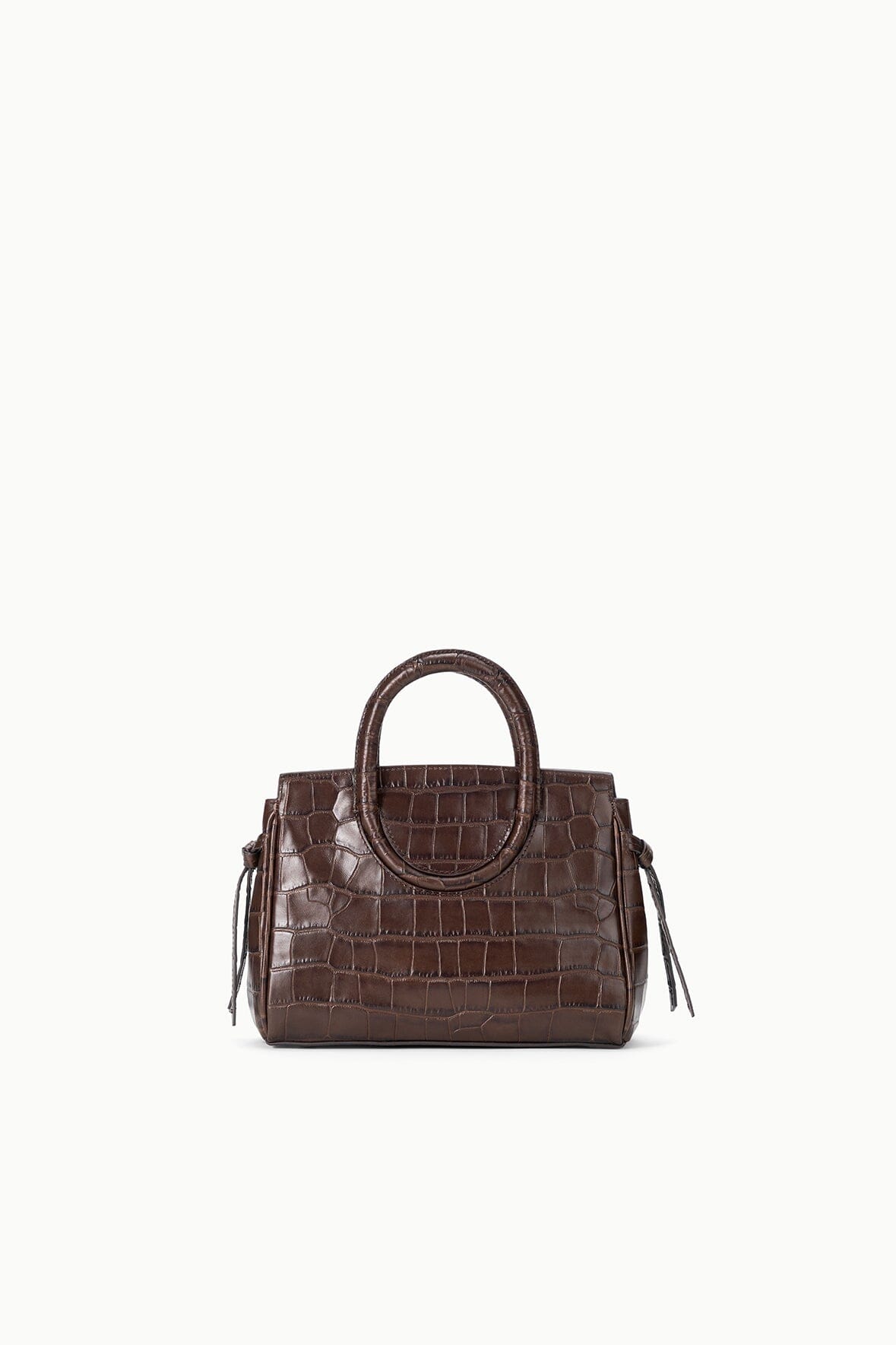 STAUD Handbags Maude Mini Carryall Espresso Croco