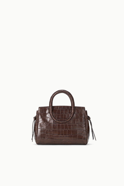 STAUD Handbags Maude Mini Carryall Espresso Croco
