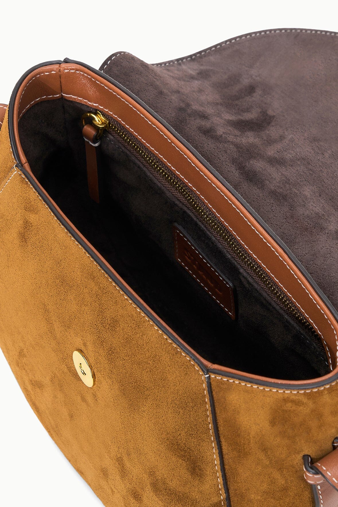 STAUD Handbags Bella Saddle Bag Tan