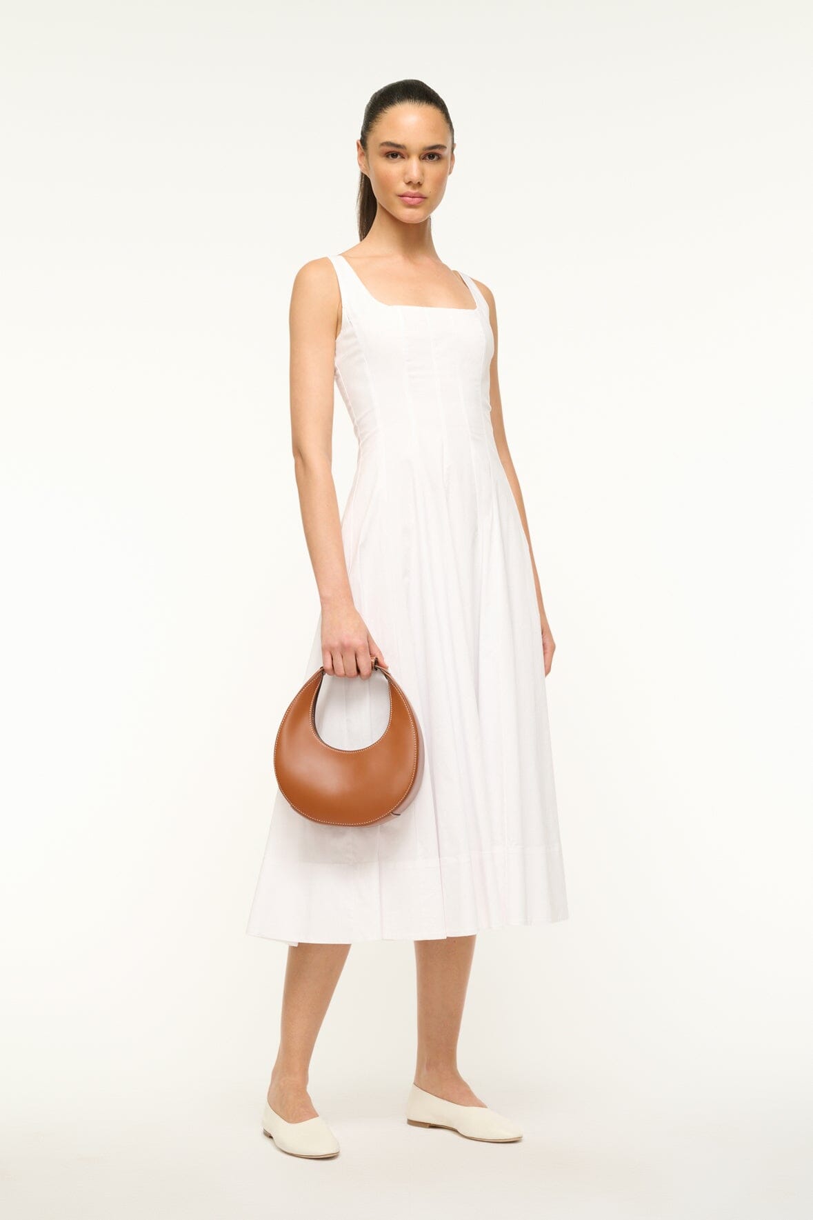 STAUD Handbags Mini Moon Bag - Tan