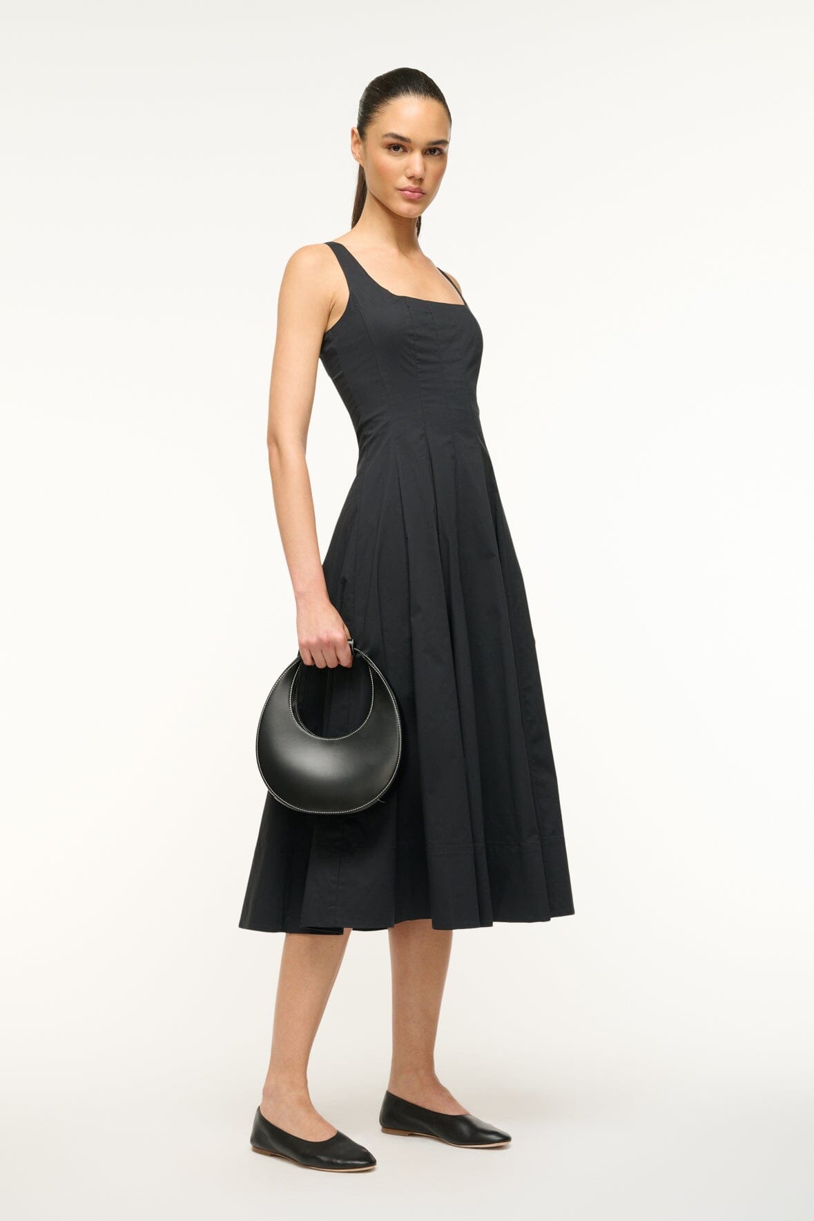 STAUD Handbags Mini Moon Bag - Black